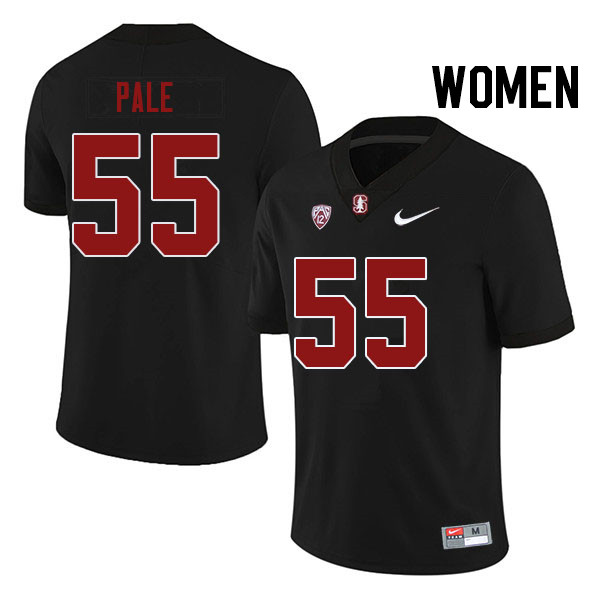 Women #55 Simione Pale Stanford Cardinal College Football Jerseys Stitched Sale-Black